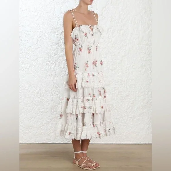 Zimmermann Heathers pintuck midi dress - Picture 2 of 10